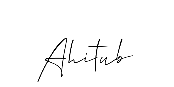 Similarly Allison_Script is the best handwritten signature design. Signature creator online .You can use it as an online autograph creator for name Ahitub. Ahitub signature style 2 images and pictures png