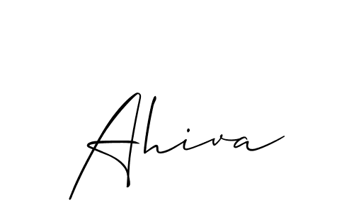 Similarly Allison_Script is the best handwritten signature design. Signature creator online .You can use it as an online autograph creator for name Ahiva. Ahiva signature style 2 images and pictures png