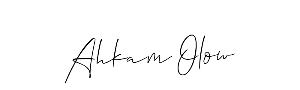 Similarly Allison_Script is the best handwritten signature design. Signature creator online .You can use it as an online autograph creator for name Ahkam Olow. Ahkam Olow signature style 2 images and pictures png