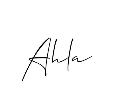 Also we have Ahla name is the best signature style. Create professional handwritten signature collection using Allison_Script autograph style. Ahla signature style 2 images and pictures png