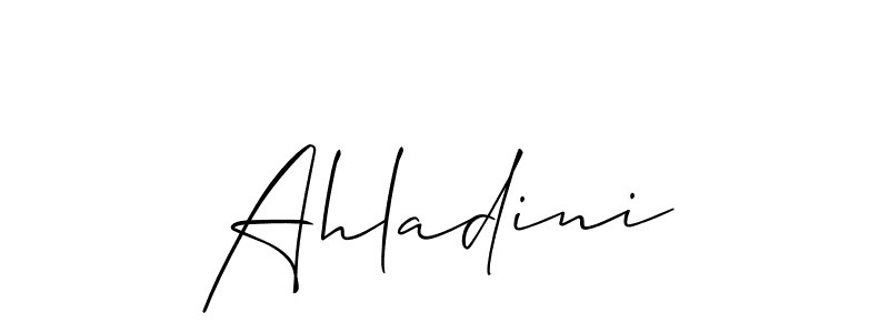You can use this online signature creator to create a handwritten signature for the name Ahladini. This is the best online autograph maker. Ahladini signature style 2 images and pictures png