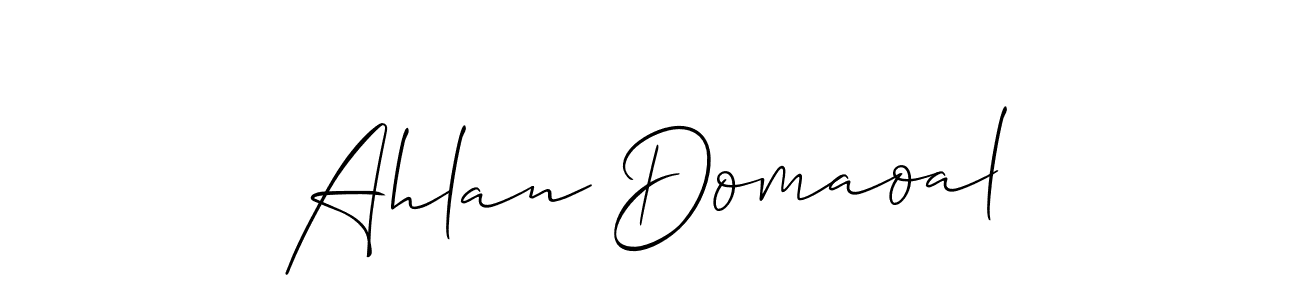 See photos of Ahlan Domaoal official signature by Spectra . Check more albums & portfolios. Read reviews & check more about Allison_Script font. Ahlan Domaoal signature style 2 images and pictures png