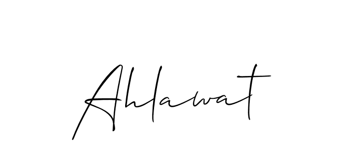 Best and Professional Signature Style for Ahlawat. Allison_Script Best Signature Style Collection. Ahlawat signature style 2 images and pictures png