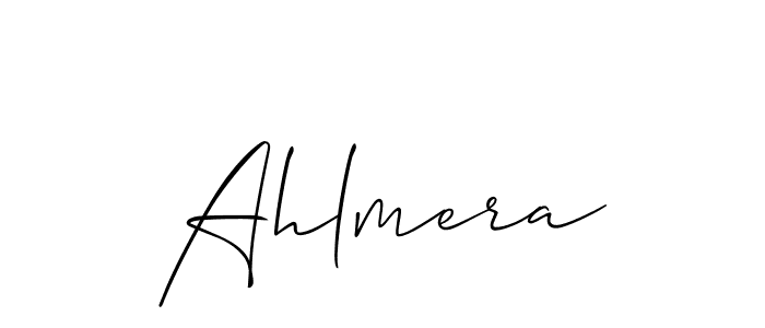 You can use this online signature creator to create a handwritten signature for the name Ahlmera. This is the best online autograph maker. Ahlmera signature style 2 images and pictures png