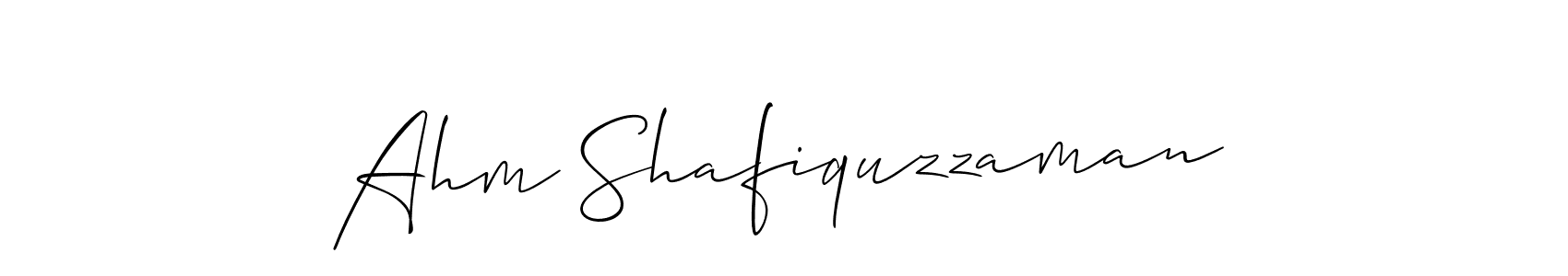 You can use this online signature creator to create a handwritten signature for the name Ahm Shafiquzzaman. This is the best online autograph maker. Ahm Shafiquzzaman signature style 2 images and pictures png