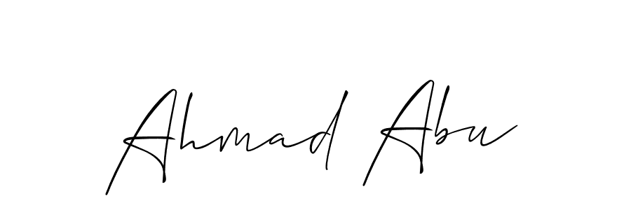 Best and Professional Signature Style for Ahmad Abu. Allison_Script Best Signature Style Collection. Ahmad Abu signature style 2 images and pictures png