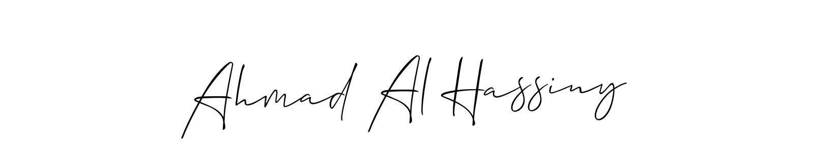 Here are the top 10 professional signature styles for the name Ahmad Al Hassiny. These are the best autograph styles you can use for your name. Ahmad Al Hassiny signature style 2 images and pictures png