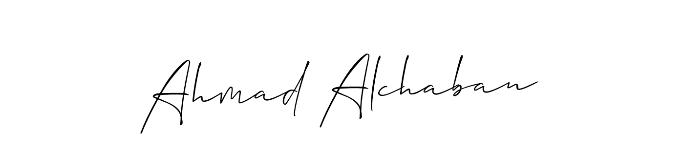 This is the best signature style for the Ahmad Alchaban name. Also you like these signature font (Allison_Script). Mix name signature. Ahmad Alchaban signature style 2 images and pictures png