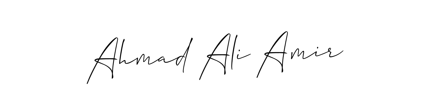 This is the best signature style for the Ahmad Ali Amir name. Also you like these signature font (Allison_Script). Mix name signature. Ahmad Ali Amir signature style 2 images and pictures png