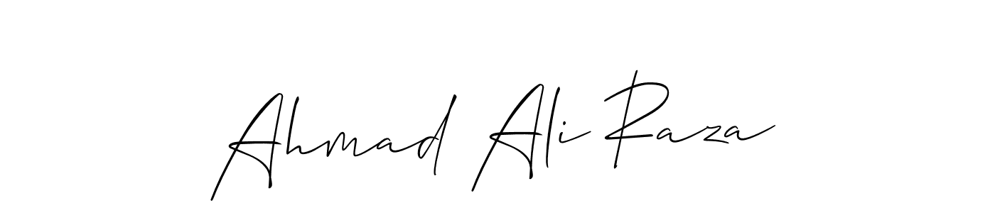 Also we have Ahmad Ali Raza name is the best signature style. Create professional handwritten signature collection using Allison_Script autograph style. Ahmad Ali Raza signature style 2 images and pictures png