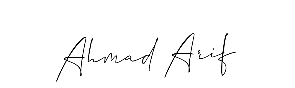 Ahmad Arif stylish signature style. Best Handwritten Sign (Allison_Script) for my name. Handwritten Signature Collection Ideas for my name Ahmad Arif. Ahmad Arif signature style 2 images and pictures png