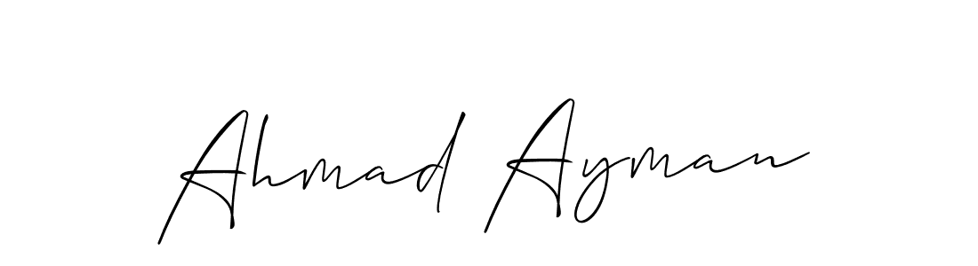 This is the best signature style for the Ahmad Ayman name. Also you like these signature font (Allison_Script). Mix name signature. Ahmad Ayman signature style 2 images and pictures png