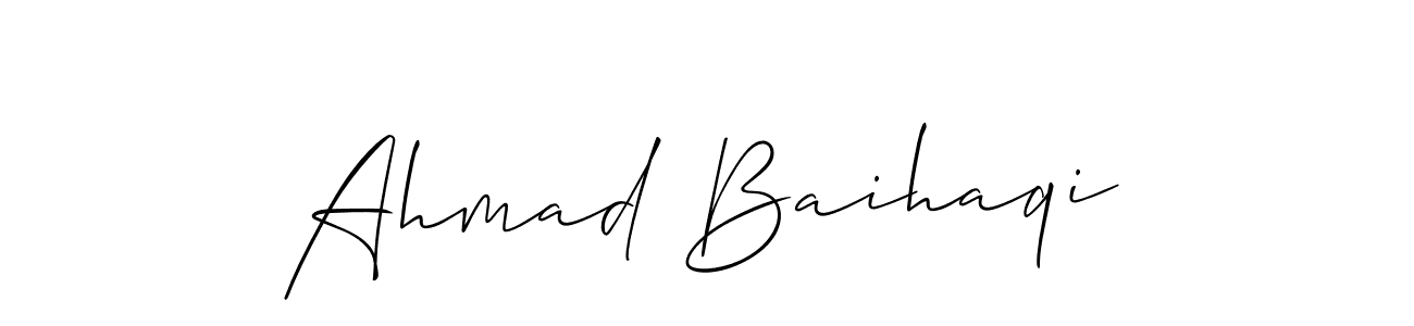 Check out images of Autograph of Ahmad Baihaqi name. Actor Ahmad Baihaqi Signature Style. Allison_Script is a professional sign style online. Ahmad Baihaqi signature style 2 images and pictures png