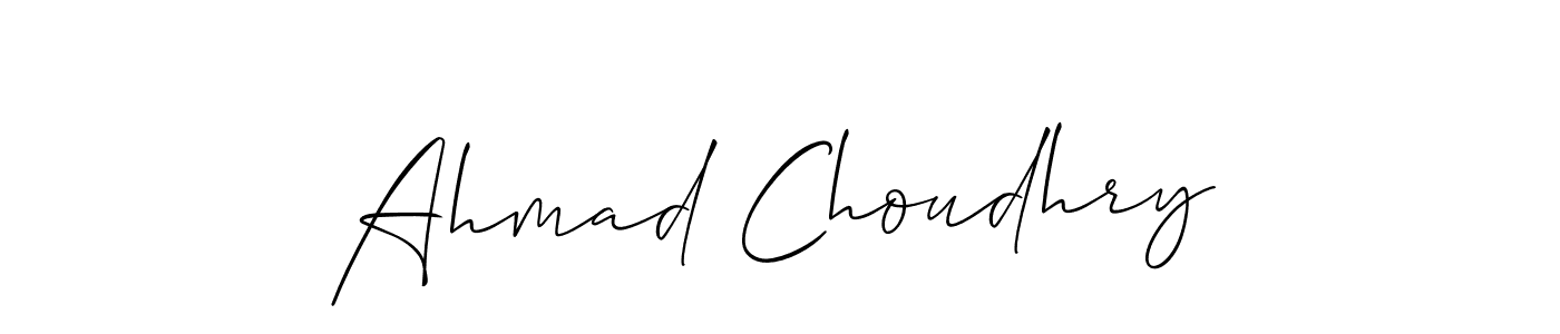 How to Draw Ahmad Choudhry signature style? Allison_Script is a latest design signature styles for name Ahmad Choudhry. Ahmad Choudhry signature style 2 images and pictures png