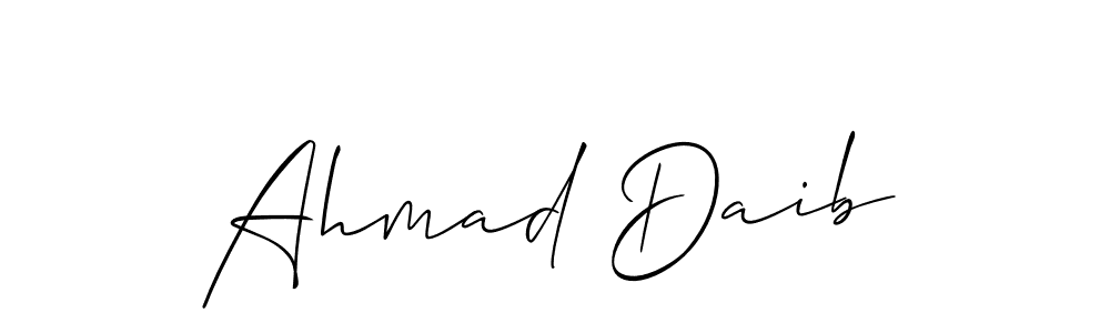 Make a short Ahmad Daib signature style. Manage your documents anywhere anytime using Allison_Script. Create and add eSignatures, submit forms, share and send files easily. Ahmad Daib signature style 2 images and pictures png