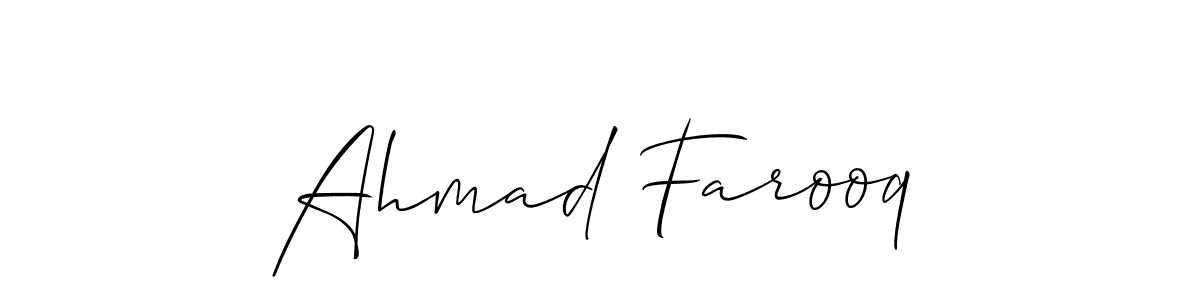 It looks lik you need a new signature style for name Ahmad Farooq. Design unique handwritten (Allison_Script) signature with our free signature maker in just a few clicks. Ahmad Farooq signature style 2 images and pictures png