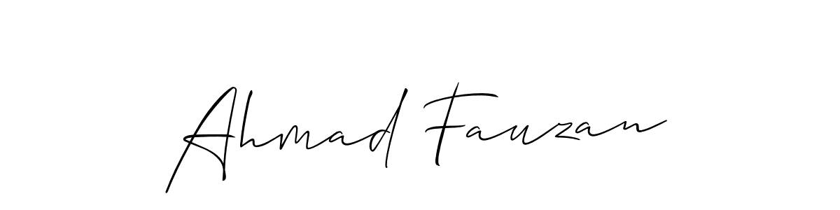 Also we have Ahmad Fauzan name is the best signature style. Create professional handwritten signature collection using Allison_Script autograph style. Ahmad Fauzan signature style 2 images and pictures png