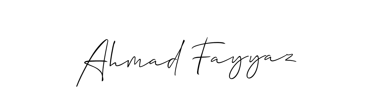 How to Draw Ahmad Fayyaz signature style? Allison_Script is a latest design signature styles for name Ahmad Fayyaz. Ahmad Fayyaz signature style 2 images and pictures png