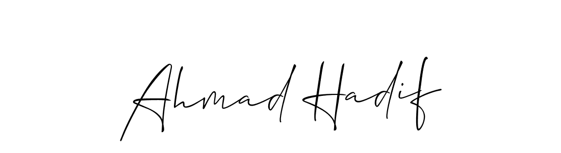This is the best signature style for the Ahmad Hadif name. Also you like these signature font (Allison_Script). Mix name signature. Ahmad Hadif signature style 2 images and pictures png