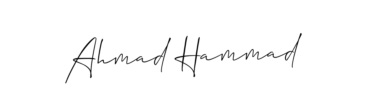 Also You can easily find your signature by using the search form. We will create Ahmad Hammad name handwritten signature images for you free of cost using Allison_Script sign style. Ahmad Hammad signature style 2 images and pictures png