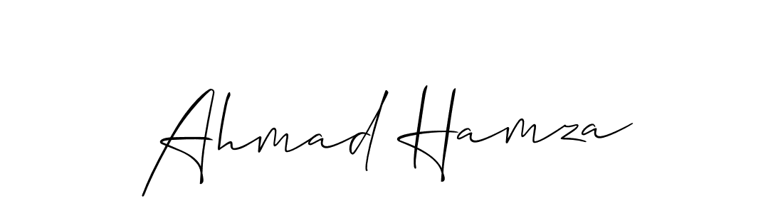 Also we have Ahmad Hamza name is the best signature style. Create professional handwritten signature collection using Allison_Script autograph style. Ahmad Hamza signature style 2 images and pictures png