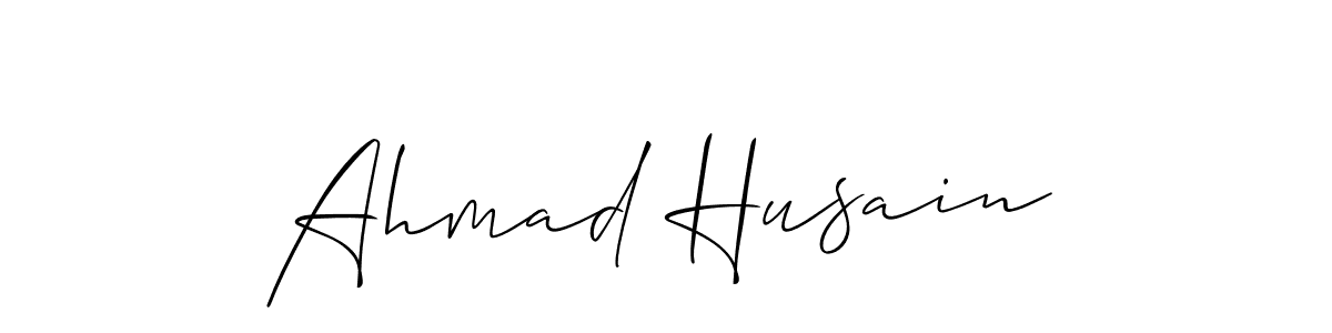 It looks lik you need a new signature style for name Ahmad Husain. Design unique handwritten (Allison_Script) signature with our free signature maker in just a few clicks. Ahmad Husain signature style 2 images and pictures png