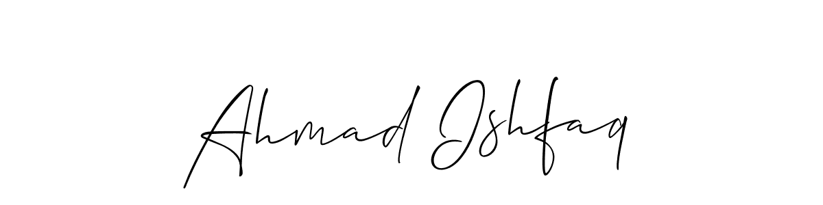 Similarly Allison_Script is the best handwritten signature design. Signature creator online .You can use it as an online autograph creator for name Ahmad Ishfaq. Ahmad Ishfaq signature style 2 images and pictures png