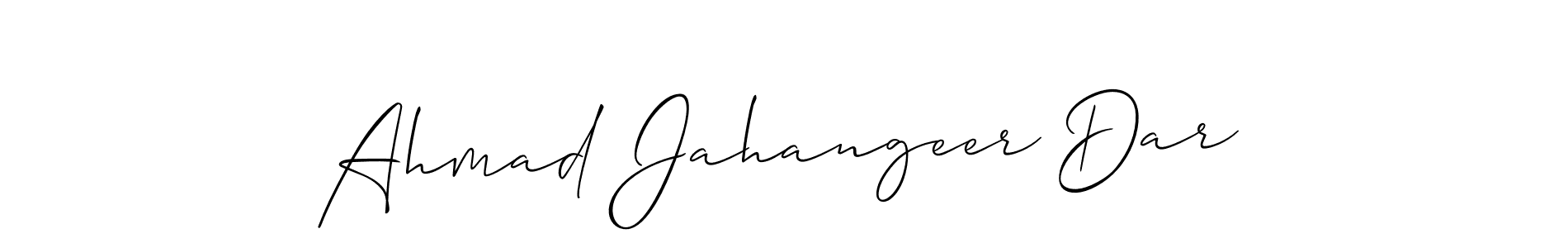 How to Draw Ahmad Jahangeer Dar signature style? Allison_Script is a latest design signature styles for name Ahmad Jahangeer Dar. Ahmad Jahangeer Dar signature style 2 images and pictures png