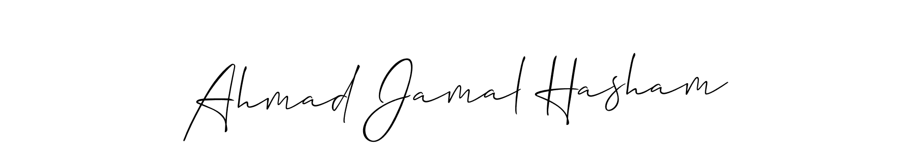 Best and Professional Signature Style for Ahmad Jamal Hasham. Allison_Script Best Signature Style Collection. Ahmad Jamal Hasham signature style 2 images and pictures png