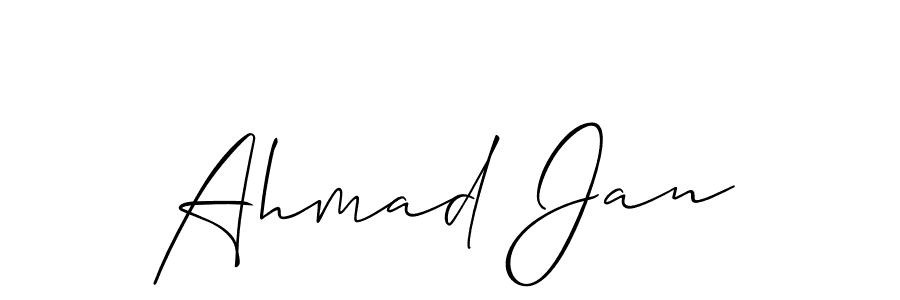 Also we have Ahmad Jan name is the best signature style. Create professional handwritten signature collection using Allison_Script autograph style. Ahmad Jan signature style 2 images and pictures png