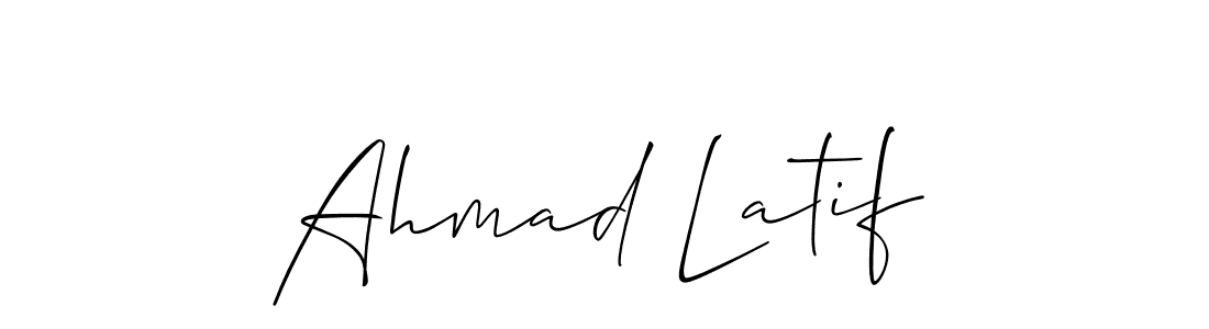 You should practise on your own different ways (Allison_Script) to write your name (Ahmad Latif) in signature. don't let someone else do it for you. Ahmad Latif signature style 2 images and pictures png