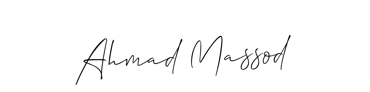 Design your own signature with our free online signature maker. With this signature software, you can create a handwritten (Allison_Script) signature for name Ahmad Massod. Ahmad Massod signature style 2 images and pictures png