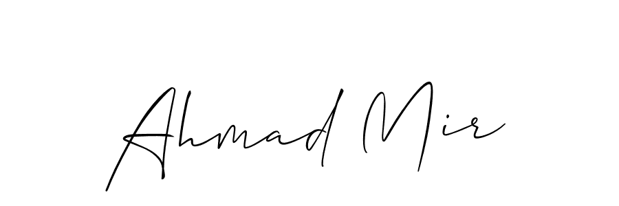 The best way (Allison_Script) to make a short signature is to pick only two or three words in your name. The name Ahmad Mir include a total of six letters. For converting this name. Ahmad Mir signature style 2 images and pictures png