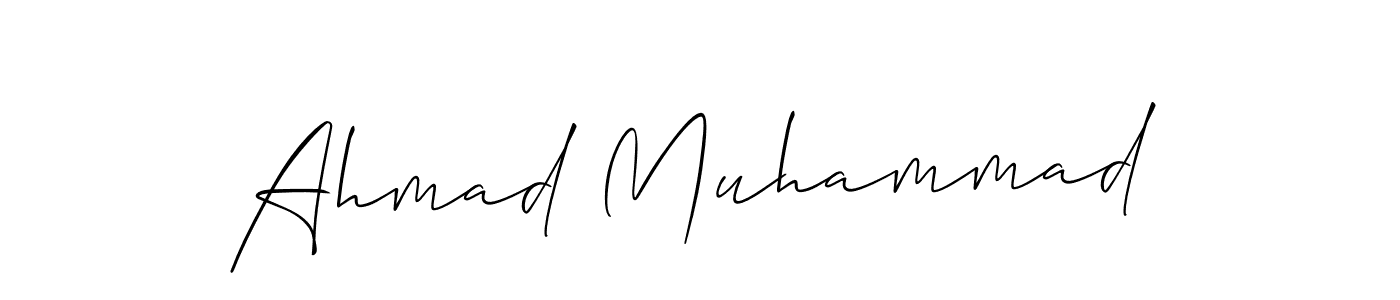 Make a beautiful signature design for name Ahmad Muhammad. Use this online signature maker to create a handwritten signature for free. Ahmad Muhammad signature style 2 images and pictures png