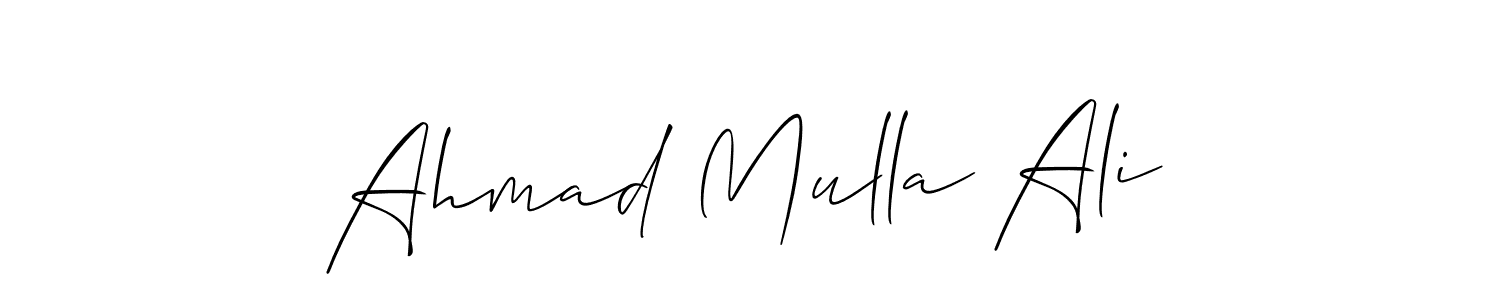 Make a beautiful signature design for name Ahmad Mulla Ali. Use this online signature maker to create a handwritten signature for free. Ahmad Mulla Ali signature style 2 images and pictures png