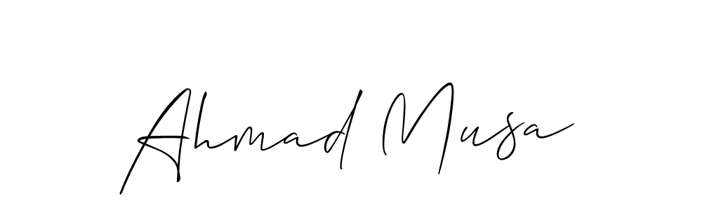 Once you've used our free online signature maker to create your best signature Allison_Script style, it's time to enjoy all of the benefits that Ahmad Musa name signing documents. Ahmad Musa signature style 2 images and pictures png