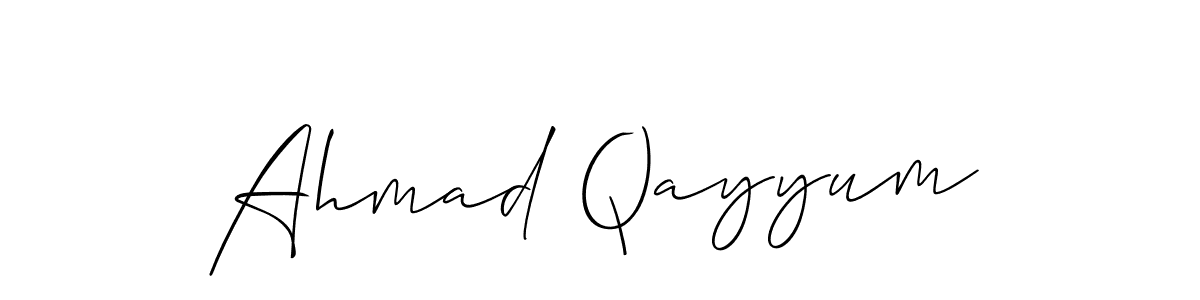 Similarly Allison_Script is the best handwritten signature design. Signature creator online .You can use it as an online autograph creator for name Ahmad Qayyum. Ahmad Qayyum signature style 2 images and pictures png