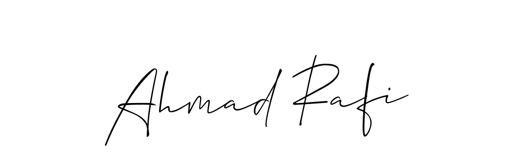 Make a beautiful signature design for name Ahmad Rafi. With this signature (Allison_Script) style, you can create a handwritten signature for free. Ahmad Rafi signature style 2 images and pictures png