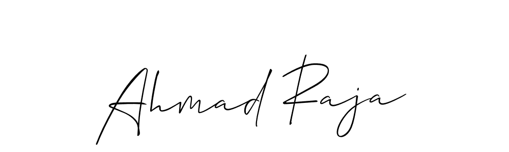 if you are searching for the best signature style for your name Ahmad Raja. so please give up your signature search. here we have designed multiple signature styles  using Allison_Script. Ahmad Raja signature style 2 images and pictures png