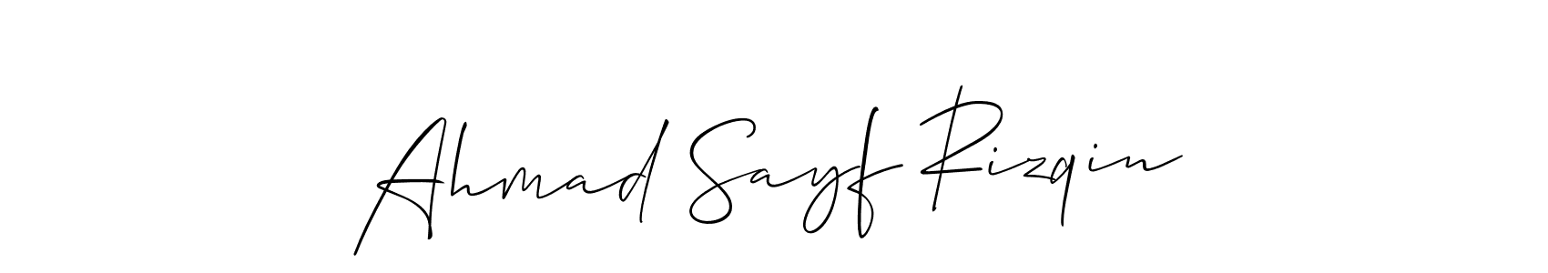 Here are the top 10 professional signature styles for the name Ahmad Sayf Rizqin. These are the best autograph styles you can use for your name. Ahmad Sayf Rizqin signature style 2 images and pictures png