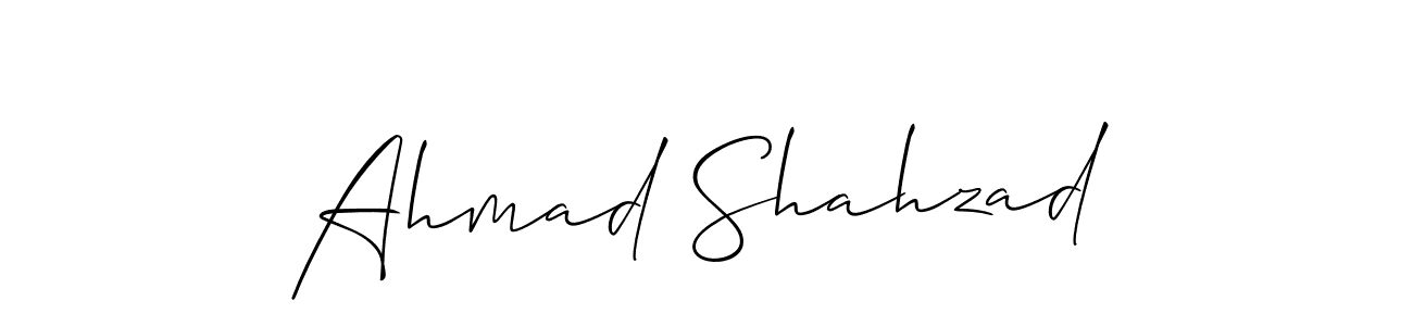 This is the best signature style for the Ahmad Shahzad name. Also you like these signature font (Allison_Script). Mix name signature. Ahmad Shahzad signature style 2 images and pictures png
