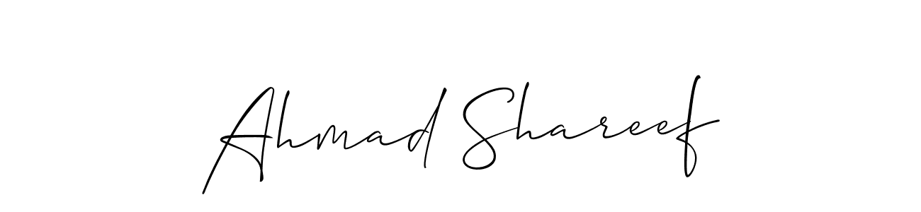 Once you've used our free online signature maker to create your best signature Allison_Script style, it's time to enjoy all of the benefits that Ahmad Shareef name signing documents. Ahmad Shareef signature style 2 images and pictures png