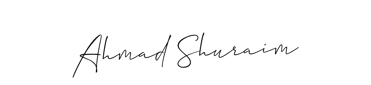 Make a beautiful signature design for name Ahmad Shuraim. Use this online signature maker to create a handwritten signature for free. Ahmad Shuraim signature style 2 images and pictures png