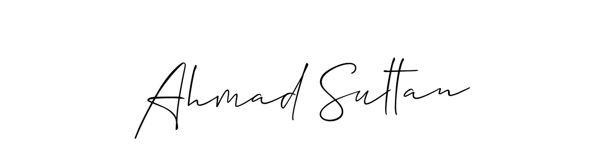 Design your own signature with our free online signature maker. With this signature software, you can create a handwritten (Allison_Script) signature for name Ahmad Sultan. Ahmad Sultan signature style 2 images and pictures png