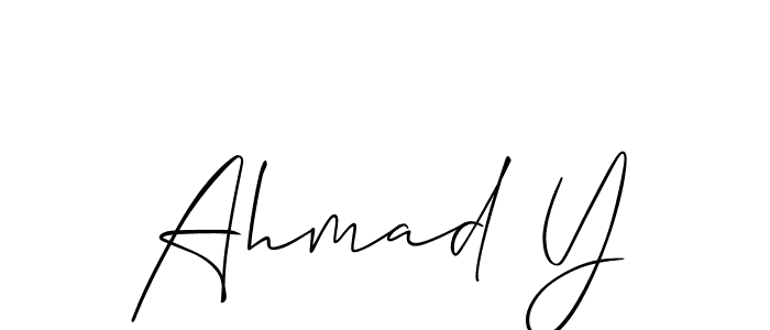 Similarly Allison_Script is the best handwritten signature design. Signature creator online .You can use it as an online autograph creator for name Ahmad Y. Ahmad Y signature style 2 images and pictures png