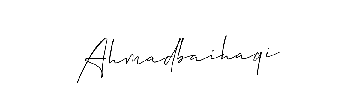 Make a beautiful signature design for name Ahmadbaihaqi. Use this online signature maker to create a handwritten signature for free. Ahmadbaihaqi signature style 2 images and pictures png