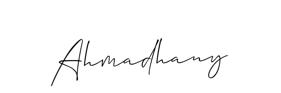 Ahmadhany stylish signature style. Best Handwritten Sign (Allison_Script) for my name. Handwritten Signature Collection Ideas for my name Ahmadhany. Ahmadhany signature style 2 images and pictures png