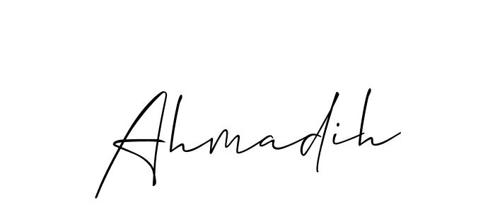 It looks lik you need a new signature style for name Ahmadih. Design unique handwritten (Allison_Script) signature with our free signature maker in just a few clicks. Ahmadih signature style 2 images and pictures png