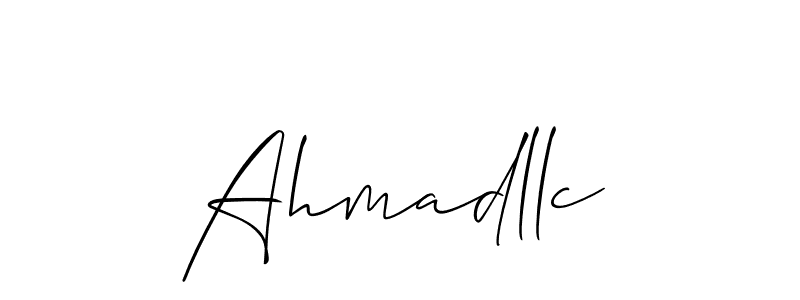 Make a beautiful signature design for name Ahmadllc. Use this online signature maker to create a handwritten signature for free. Ahmadllc signature style 2 images and pictures png