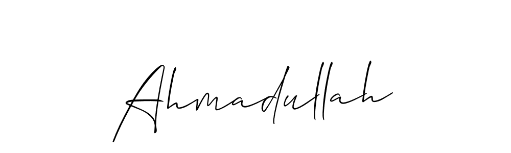 Also You can easily find your signature by using the search form. We will create Ahmadullah name handwritten signature images for you free of cost using Allison_Script sign style. Ahmadullah signature style 2 images and pictures png